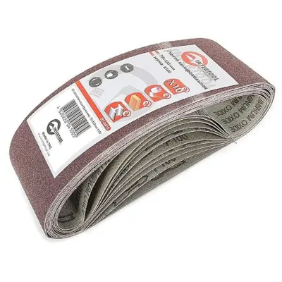 Шлифовальная лента 75 × 533 мм, зерно 100, 10 шт.