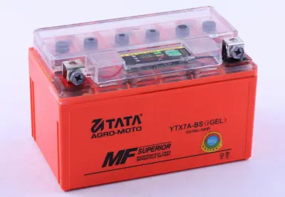 Аккумулятор гелевый 12V 7Ah YTX7A-BS 150x85x95 для мототехники