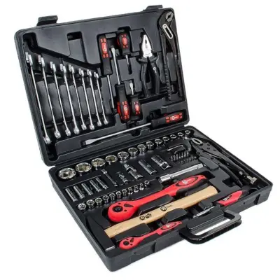 Профессиональный набор инструментов INTERTOOL 1/2″ и 1/4″, 72 предмета