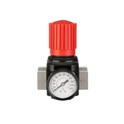 Регулятор давления 1/2″ с манометром, 1–16 бар, 4000 л/мин, профессиональный