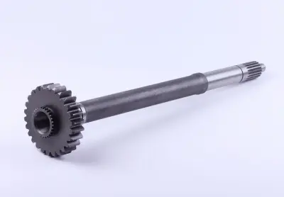 Вал первичный редуктора ВОМ DongFeng 354/404, 520 мм, Z-19/26/28, 540/1000 AMG
