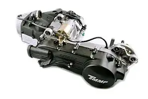 Двигун 4T GY6 100cc 1P53QMB, короткий, під колесо 10″, ST