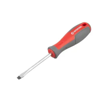 Отвертка шлицевая INTERTOOL SL5.0 × 75 мм, CR-V