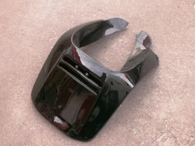 Передний пластик (клюв) Honda LEAD 90/AF20, черный, OLN