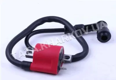 Катушка зажигания 4Т CG125/150 с насвечником, красная