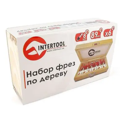 Набор фрез по дереву INTERTOOL, 6 шт.
