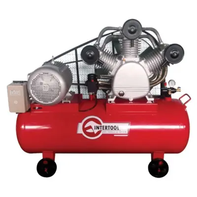 Компресор поршневий INTERTOOL 300 л, 15 кВт, 380 В, 8 атм, 2000 л/хв, 3 циліндри