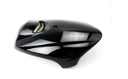 Передний верхний пластик («клюв») Yamaha JOG SA36J/39J черный KOMATCU