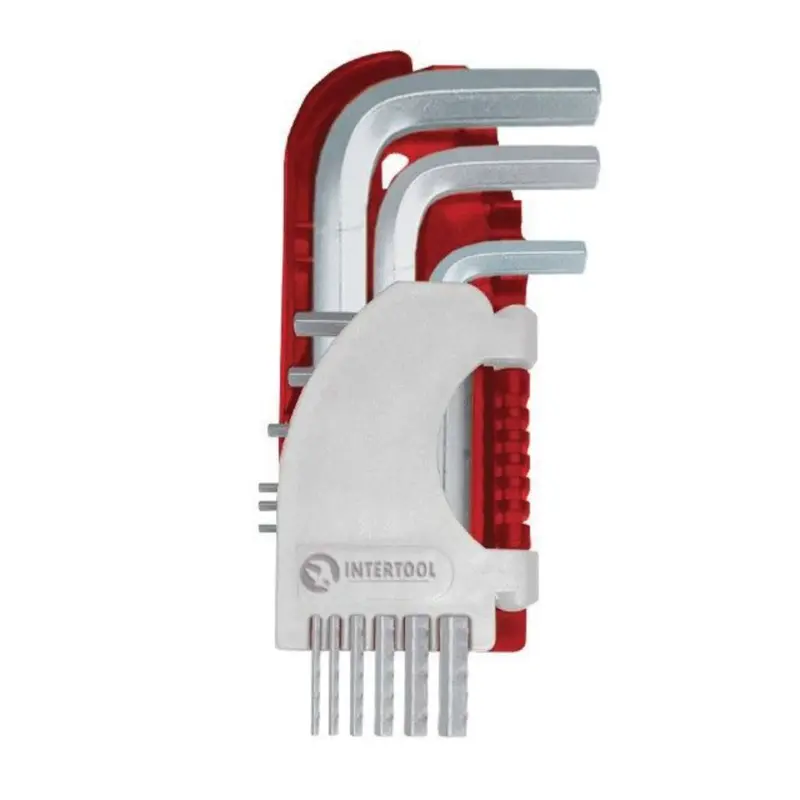 Набор Г-образных шестигранных ключей INTERTOOL PROF, 9 шт., 1,5–10 мм, S2