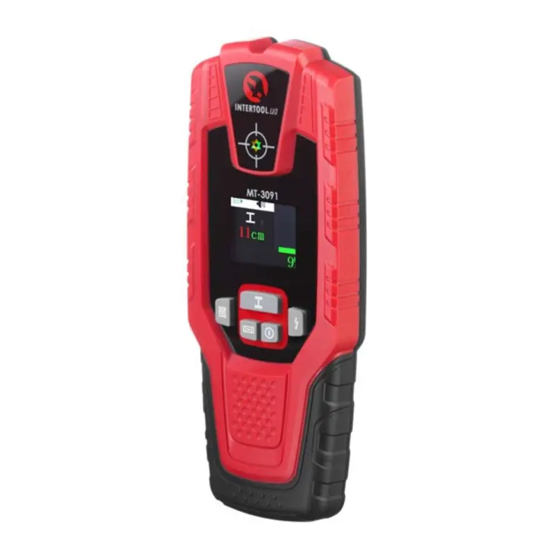 Детектор проводки INTERTOOL с цветным дисплеем, глубина до 10 см