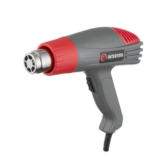 Фен технический INTERTOOL 2000 Вт, 2 режима, 400–600 °С, 300–500 л/мин
