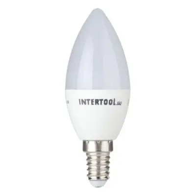 Светодиодная лампа INTERTOOL LED 3 Вт E14 220 В, свеча