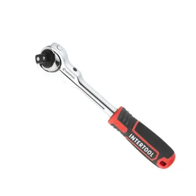 Рукоятка с храповым механизмом поворотная Intertool Storm 1/2", 72 зуба, Cr-V