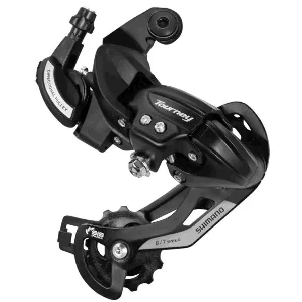 Перемикач задній Shimano Tourney RD-TY500, 6/7 швидкостей, болтове кріплення, чорний
