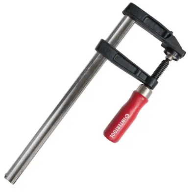 Струбцина столярна F-подібна INTERTOOL, 150x50 мм, DIN 5117