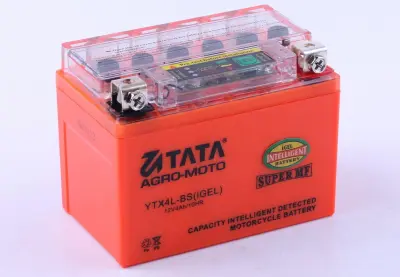 Акумулятор мото гелевий 12V 4Ah YTX4L-BS з індикатором заряду 114x71x88 мм