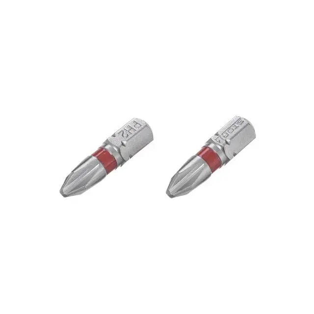 Комплект бит PH2 STORM, 1/4″ × 25 мм, сталь S2, 2 шт.