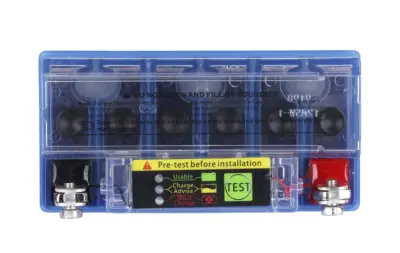 Акумулятор мото 12V 5Ah гелевий з індикатором заряду, 119x60x128 мм, Active