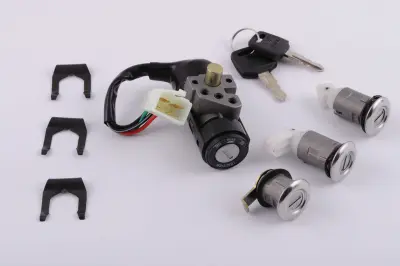 Замок запалювання (комплект) для скутера Honda Lead, Tact, 4 проводи