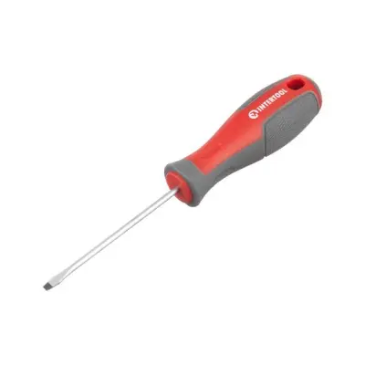 Отвертка шлицевая INTERTOOL SL3.0×75 мм, CR-V