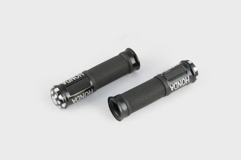 Ручки руля с алюминиевым отбойником, черные, mod:Honda GJCT