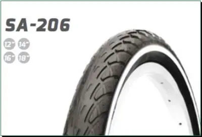 Велосипедна шина Delitire SA-206 слік 12 1/2 × 2 1/4 (62-203)