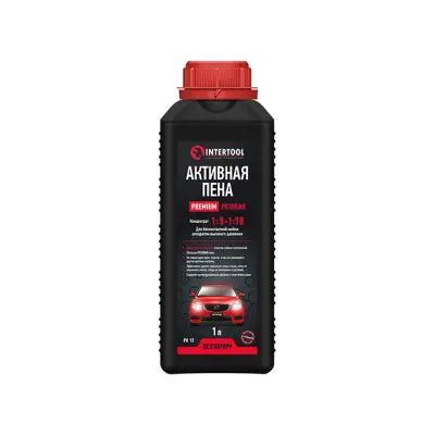 Пена активная PREMIUM STORM INTERTOOL 1 л, розовая, концентрат 1:5-1:10 для бесконтактной мойки