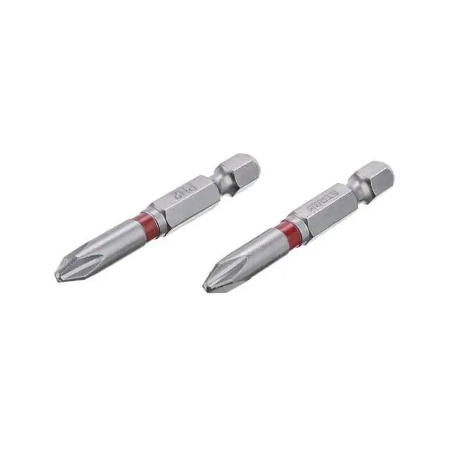 Комплект отверточных бит PH2 1/4″ × 50 мм, сталь S2, 2 шт., STORM