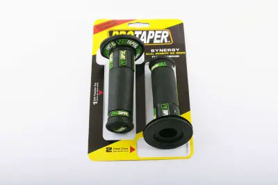 Ручки руля (грипсы) ProTaper зеленые, комплект 2 шт