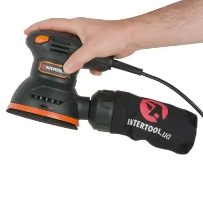Ексцентрикова шліфмашина INTERTOOL 125 мм, 300 Вт, 5000–12000 об/хв