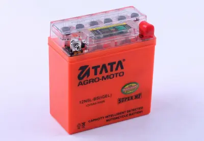 Акумулятор гелевий TATA AGRO-MOTO 12 В 5 А·год з індикатором заряду AMG-2