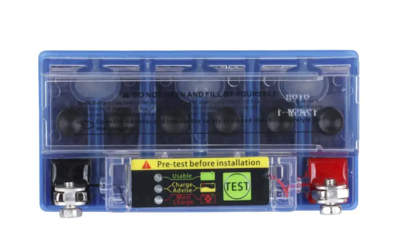 Акумулятор мото 12V 5Ah гелевий з індикатором заряду, 119x60x128 мм, Active