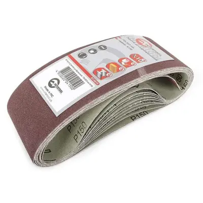 Лента шлифовальная 75х533 мм, зерно P150, упаковка 10 шт INTERTOOL