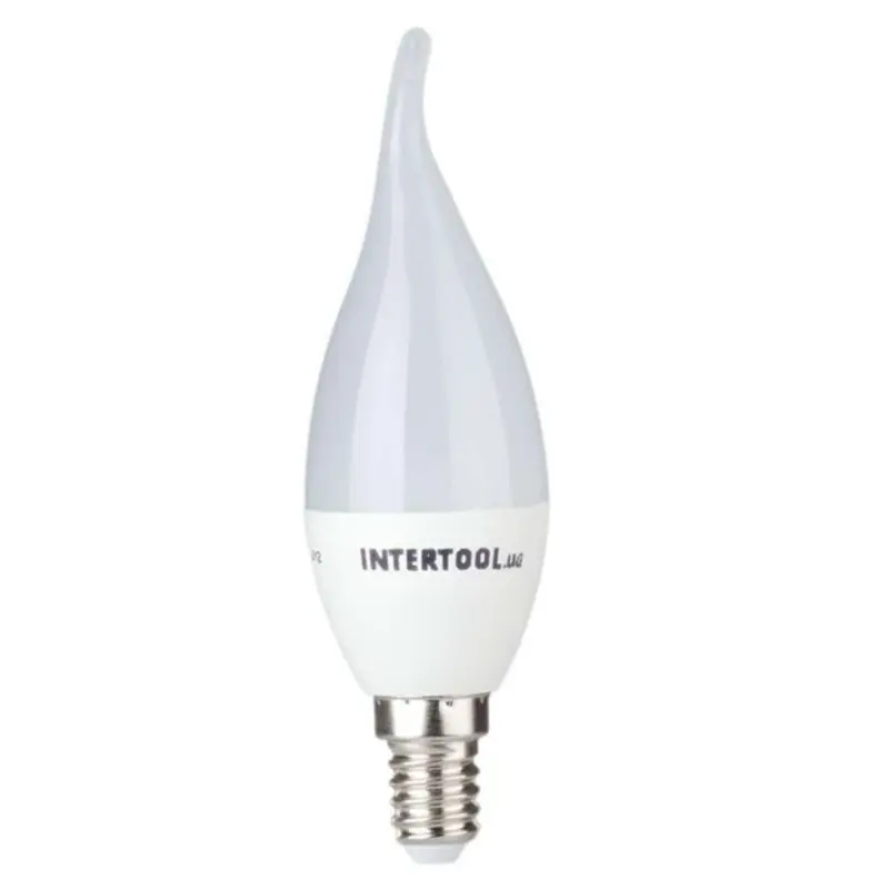 Светодиодная лампа INTERTOOL C37 E14 3 Вт 150–300 В 4000 K