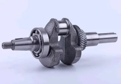 Коленвал для мотоблока 188F (13Hp) под шпонку, с шестернями и подшипником AMG-2