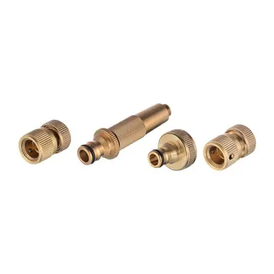 Комплект для полива STORM: латунная насадка 1/2″, коннекторы 1/2″, адаптер 1/2″ и 3/4″