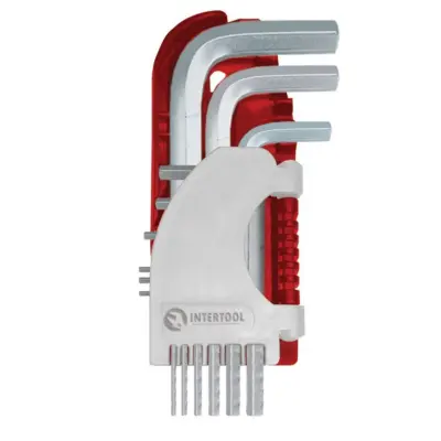 Набір Г-подібних шестигранних ключів INTERTOOL Small, 9 шт., 1,5–10 мм