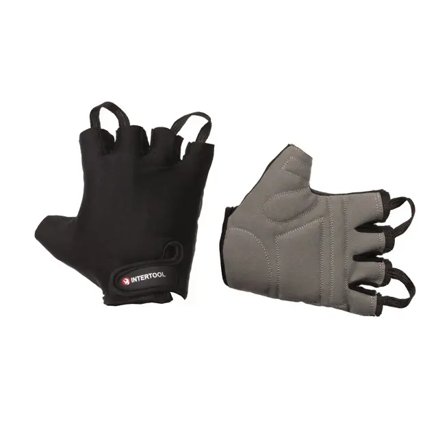 Перчатка без пальцев INTERTOOL из экокожи amara, размер 10
