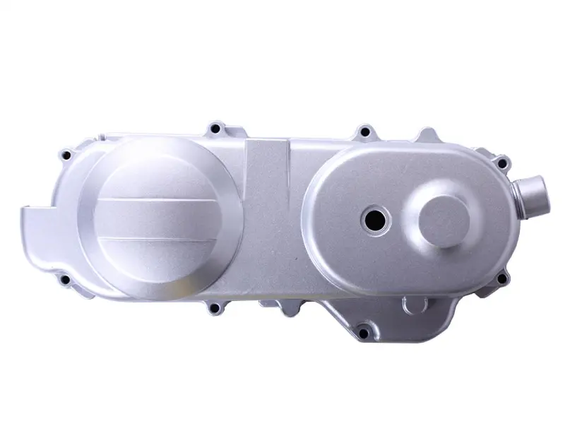 Кришка варіатора 4T GY6 50, 139QMB, колесо 10, срібляста AMG