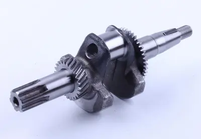 Колінвал для мотоблока 168F/170F (6,5/7 к.с.), під шліци, Ø25 мм, із шестернями AMG