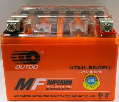 Акумулятор гелевий OUTDO UTX4L-BS(GEL) 12 В 4 А·год (114×71×88) VDK-6