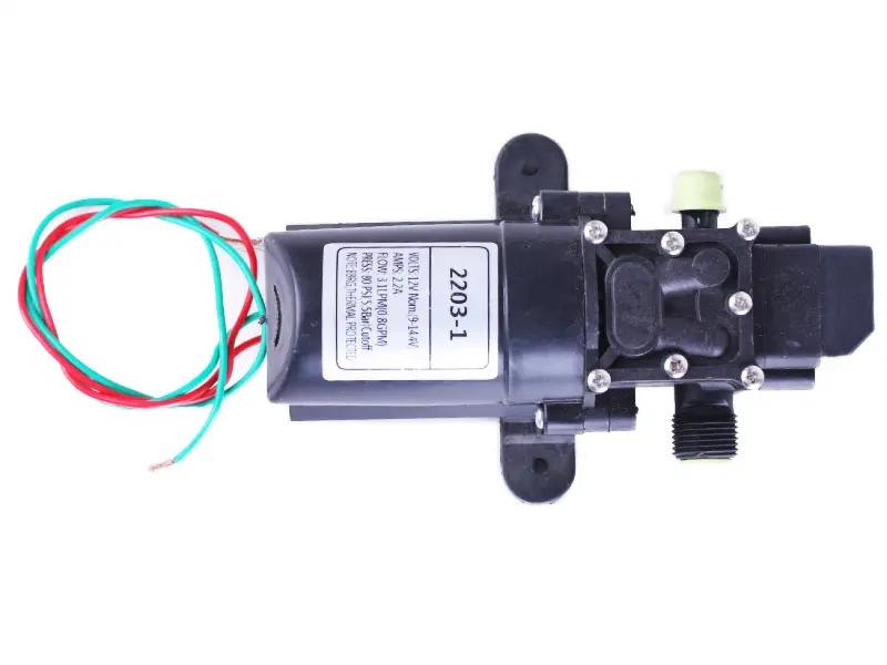 Помпа автоматическая мембранная 2203-1 12 В 3,1 л/мин 80 PSI M18x1,5 для опрыскивателя