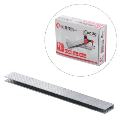 Скоба для степлера РТ-1612 16 мм (18GA) 5,7х1,25х1,0 мм, 5000 шт