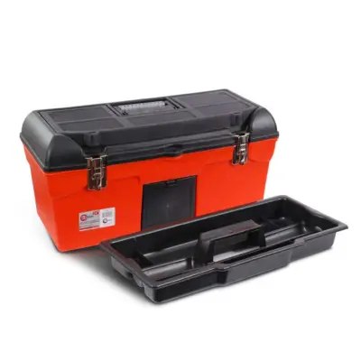 Ящик для інструментів INTERTOOL 24 з металевими замками, 610×255×251 мм