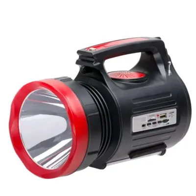 Ліхтар акумуляторний INTERTOOL 1LED 5W + 22 SMD з ручкою