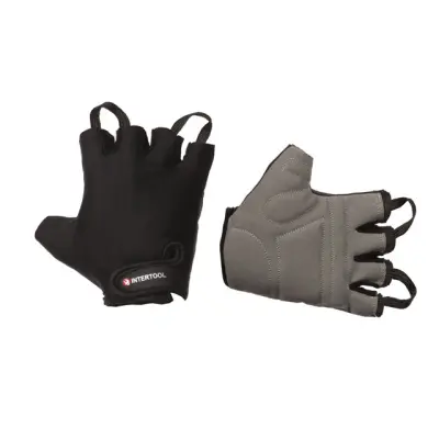 Перчатка без пальцев INTERTOOL из экокожи amara, размер 10