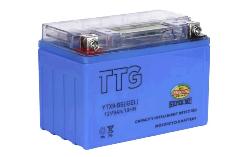 Акумулятор гелевий YTX9-BS 12V 9Ah з індикатором заряду (151x86x106)