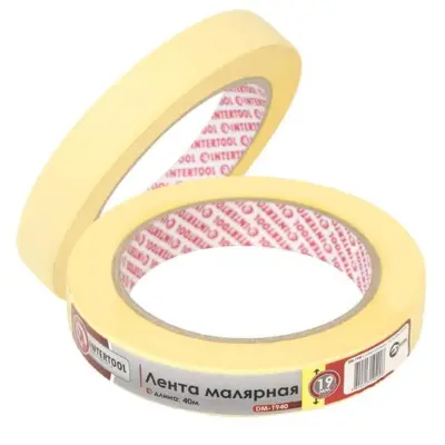 Стрічка малярна 19 мм × 40 м, жовта