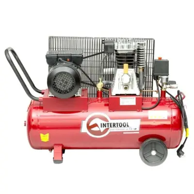 Компресор поршневий INTERTOOL 50 л, 1,8 кВт, 220 В, 8 атм, 233 л/хв