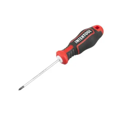Викрутка хрестова PH0 × 75 мм, S2, INTERTOOL STORM